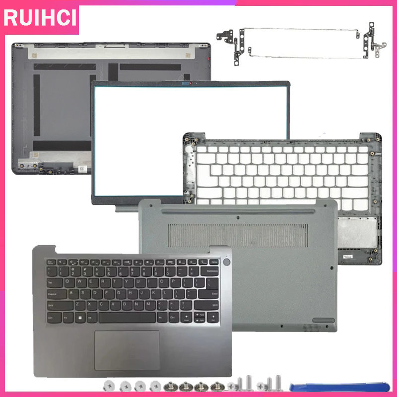 Novo Para Lenovo Ideapad 3-14ALC6 14ITL6 2021 Portátil LCD Capa Traseira/Quadro Frontal/Teclado De Palma/Inferior/Dobrad