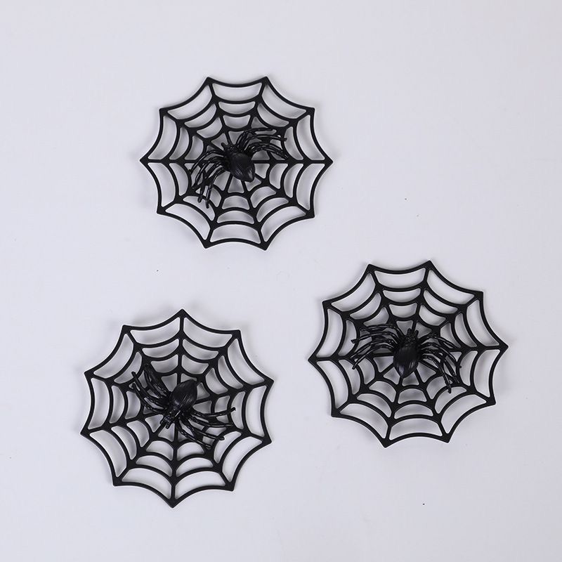 Mini aranha transfronteiriça, brinquedos de Halloween, plástico colorido, luminoso, pequena aranha, fantasma, Festival,