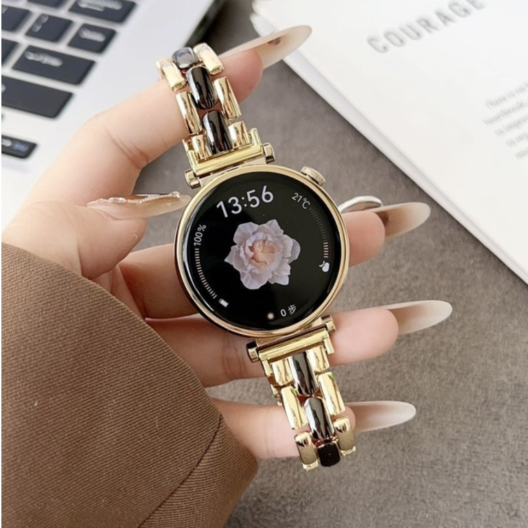 Pulseira de aço inoxidável 18MM adequada para Huawei Watch GT4/GT5/GT6 (41mm) GT3/watch5pro pulseira feminina moda 20mm