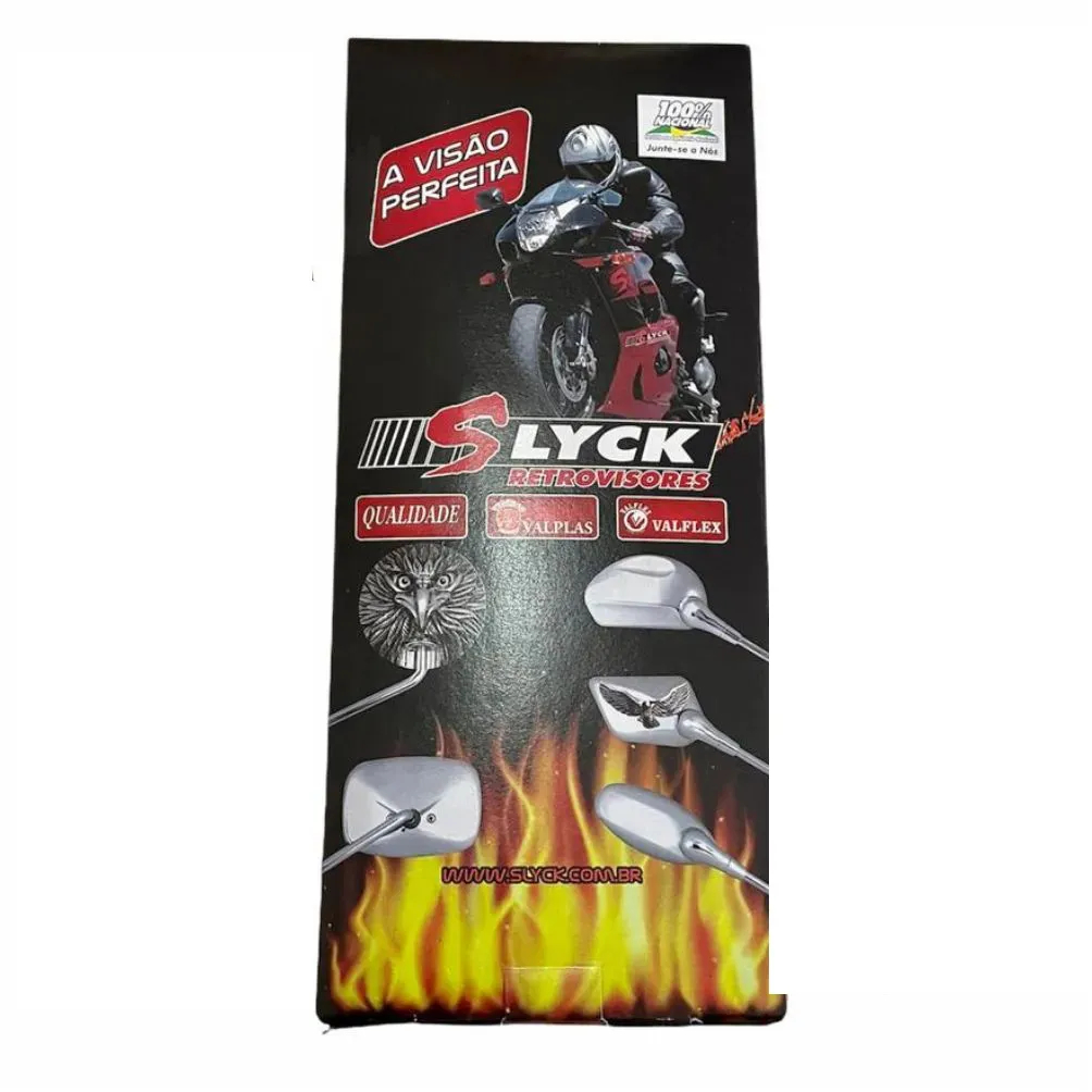 Retrovisor Slyck Mini Redondo - Rosca Honda - Universal
