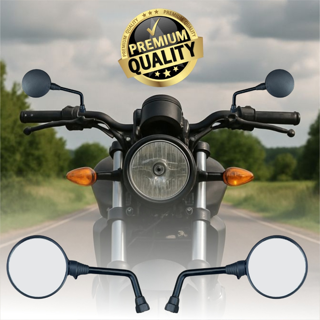 Retrovisor Espelho Esportivo Mini Redondo 90º Honda / Par