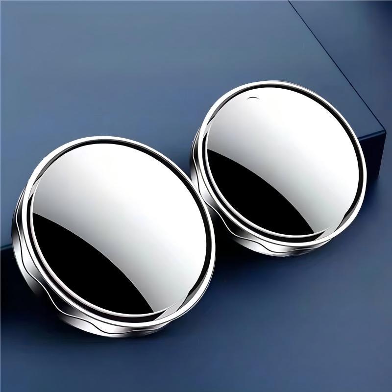 2 pçs espelho retrovisor do carro infinito pequeno espelho redondo 360 graus invertendo espelho de ponto cego