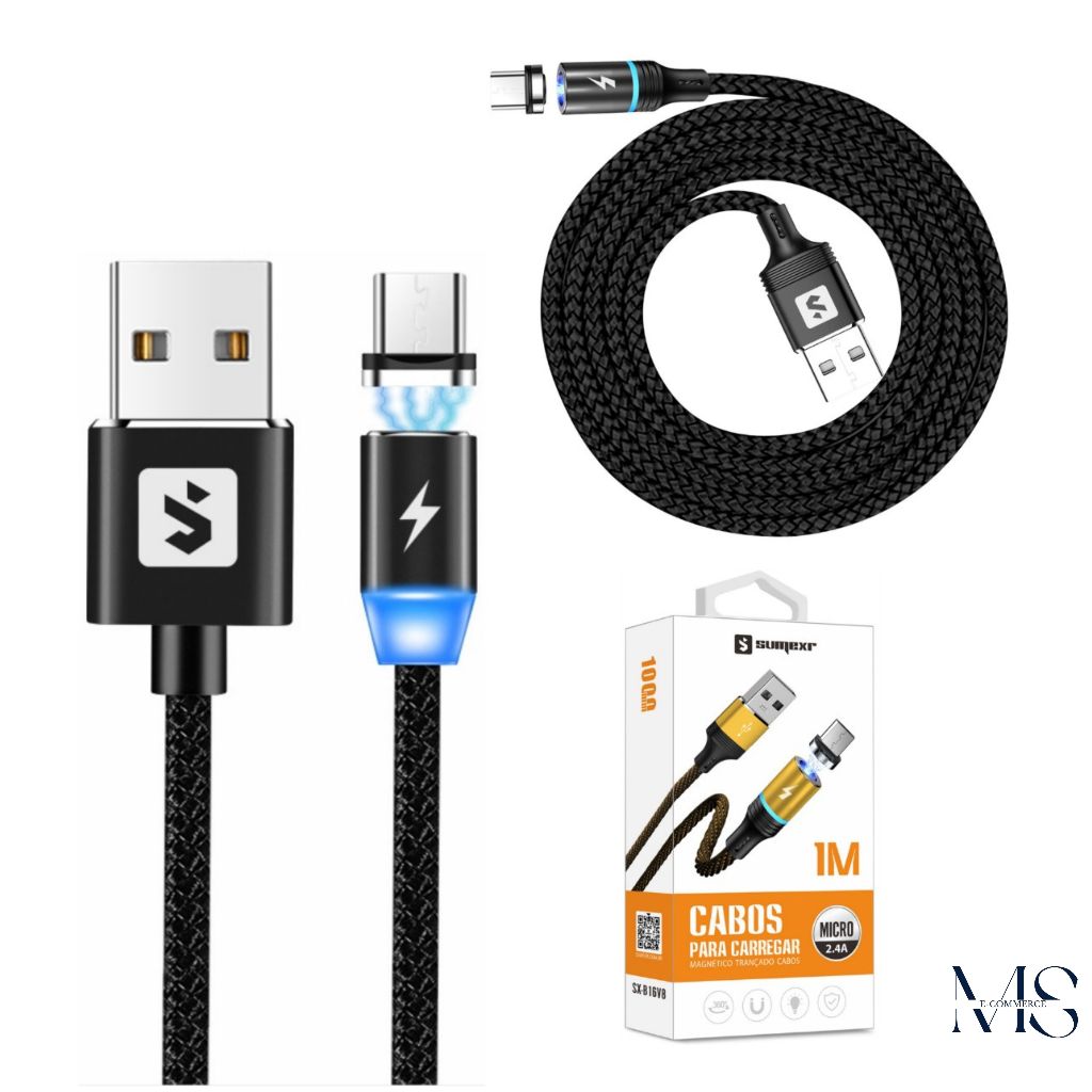 Cabo Magnético Para V8, J2Prime , Lenovo Usb