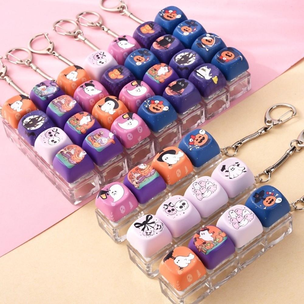 Chaveiro De Inquietação De Teclado , Brinquedo De Iluminado De Plástico Chave Pressionável Com Tema De Halloween