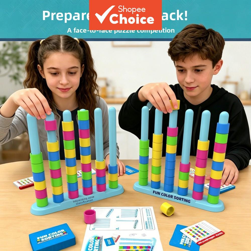 Copos De Empilhamento De Classificação De Cores , Brinquedo Sensorial Montessori , Jogo De Correspondência De Aprendizag