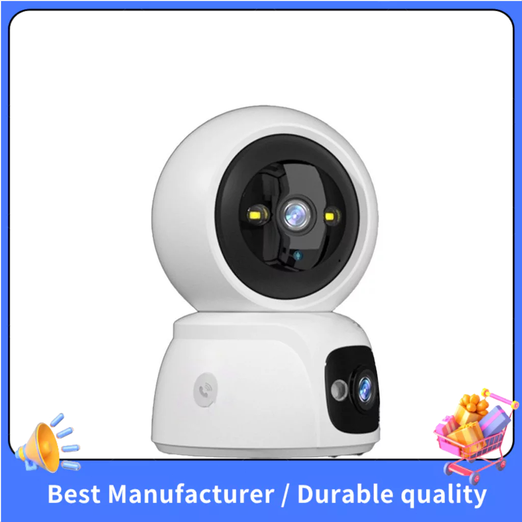 4MP UHD APP Cor Cheia Lente Dupla WIFI Câmera IP AI Detecção Humanóide Segurança Em Casa CCTV Intercom Monitor Do Bebê E