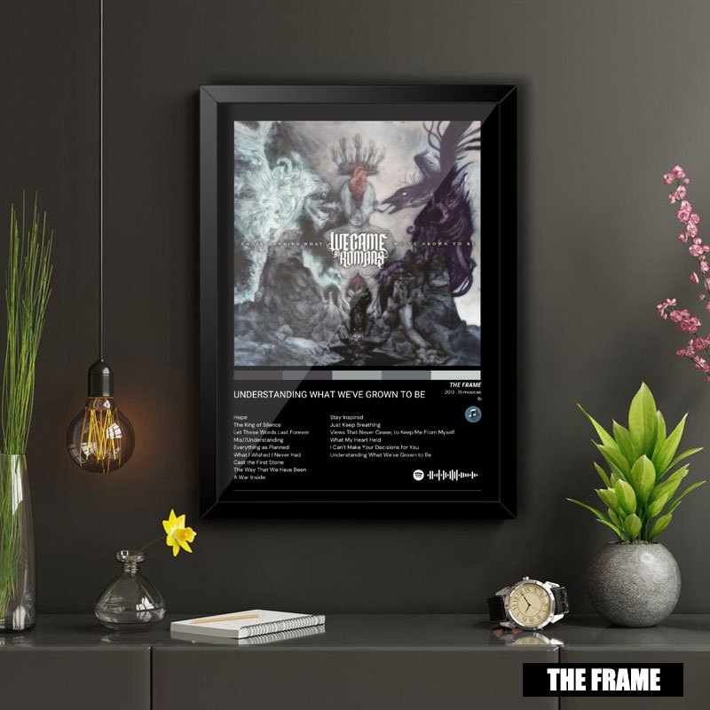 Quadro Decorativo A4/A3 Spotify We Came as Romans Album Understanding What We've Grown to Be