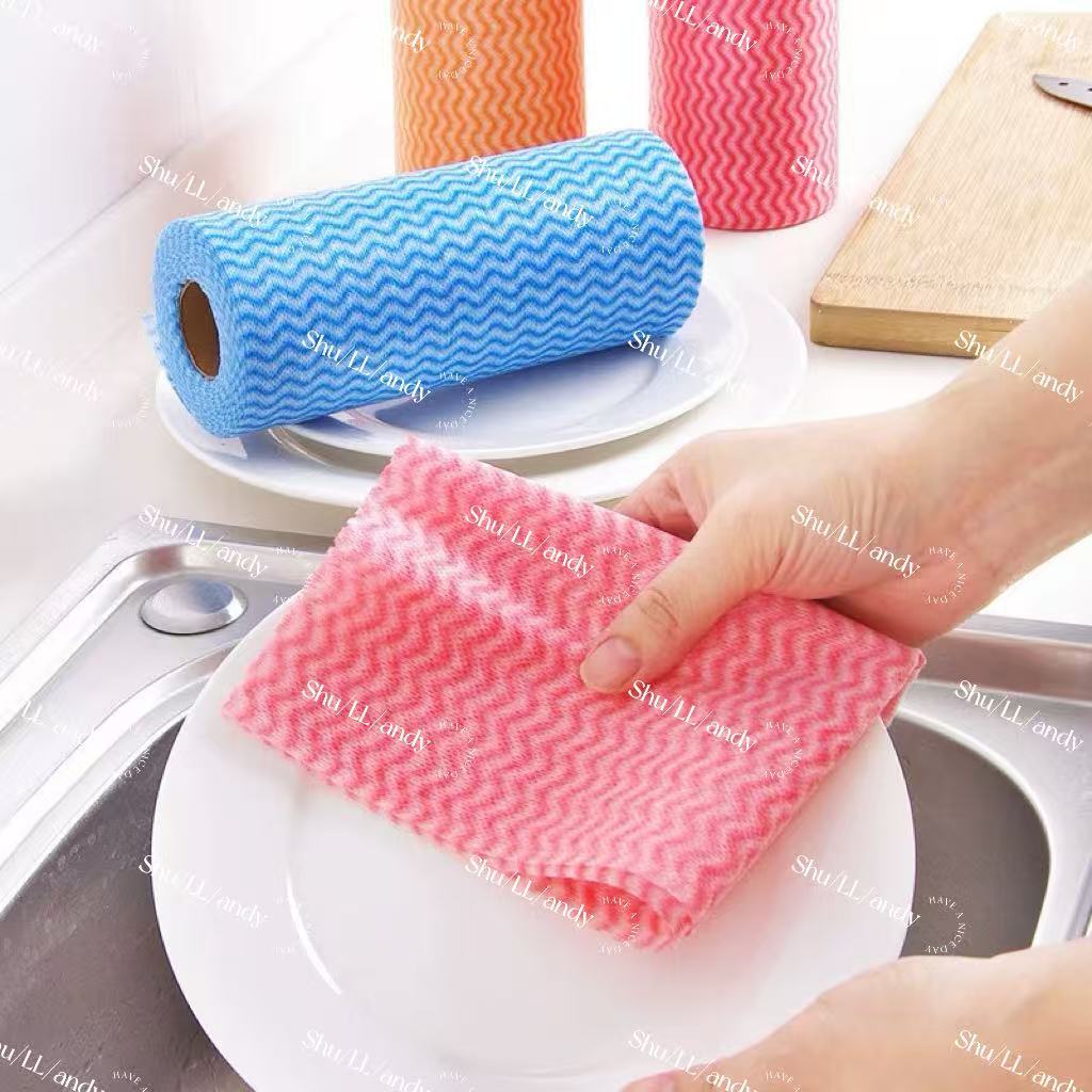 Rolo de Toalhas para Limpeza Multiuso Descartáveis Pano Super Absorvente Limpa Lava e Enxuga