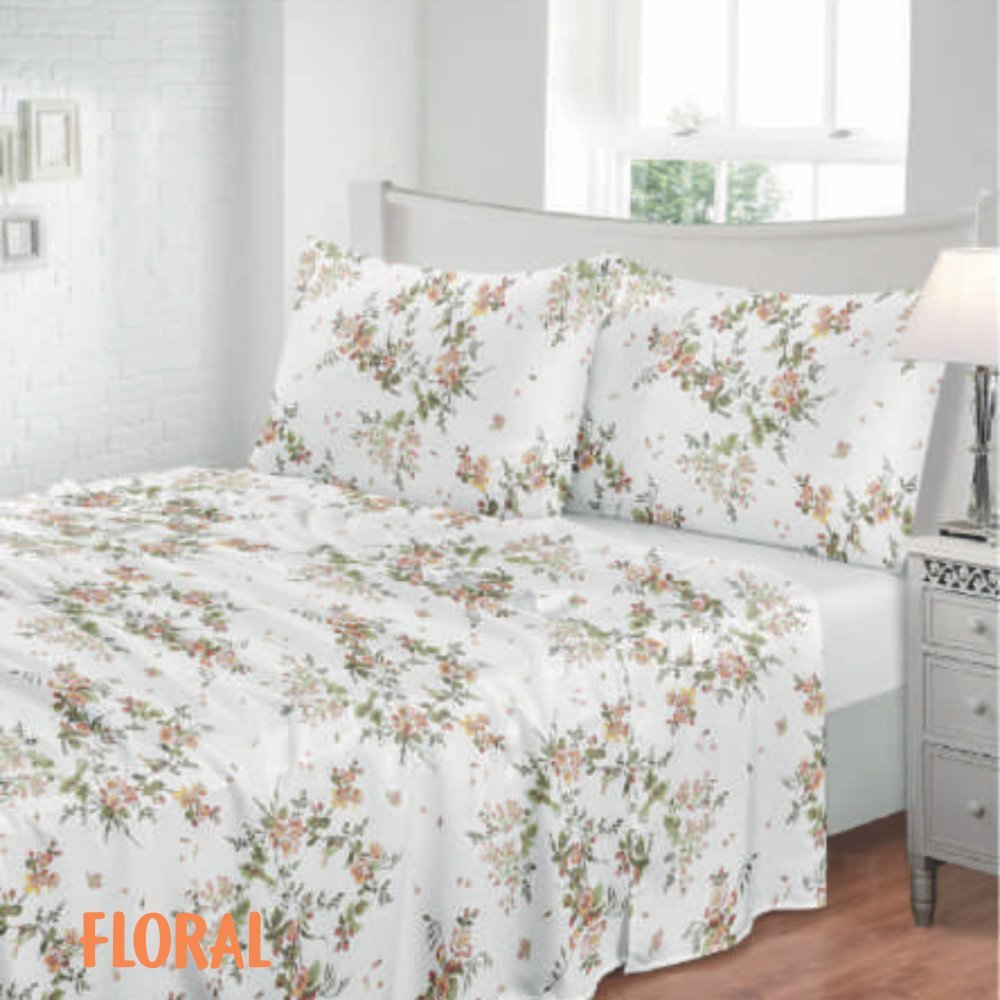 Jogo de Cama Solteiro 2 peças Estampado Jolitex - Toque de Seda