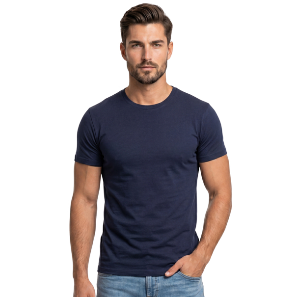 Camiseta Masculina Cotton Premium Algodão Peruano 40.1 Macio Casual Confortável Básica