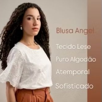 Blusa Algodão tecido Lese floral fachion tendência