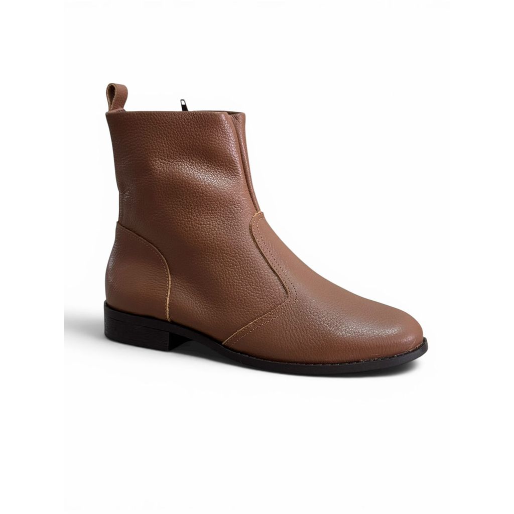 Bota Cano Curto Couro Legítimo Comfort