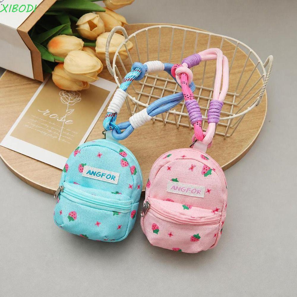 Pingente De Bolsa De Moedas XIBODI , Mini Crossbody Com Design De Estampado Floral , Chaveiro Anti-Perda De Tamanho Port