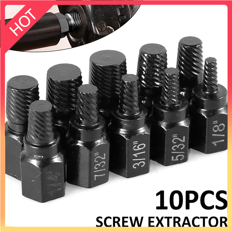 SCB-10/13PCS Kit Extrator De Parafuso Liga De Aço Danificado Removedor Conjunto De Metal Fácil Saída Brocas Multi-Esplin
