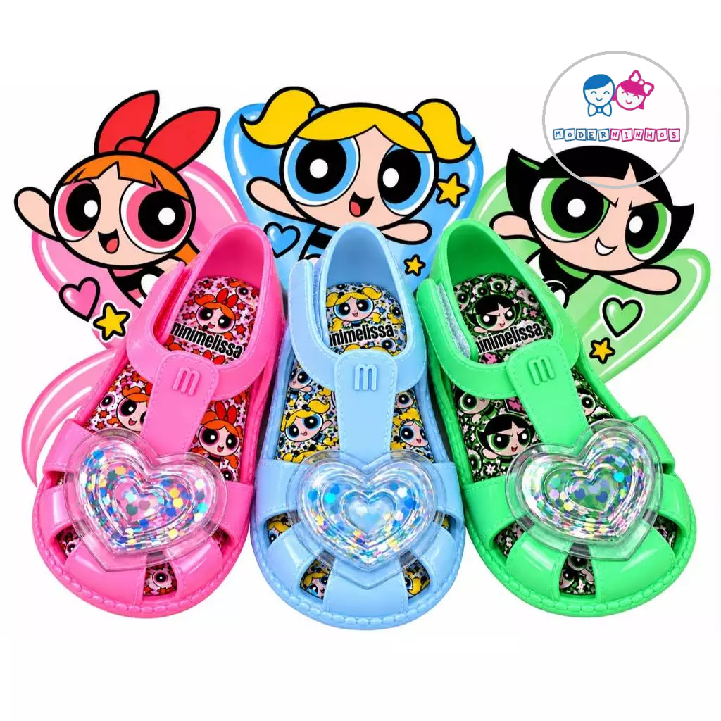 Sapatilha Mini Melissa Hip Heart Ballerina Powerpuff Girls Baby 38158 As Meninas Superpoderosas Original