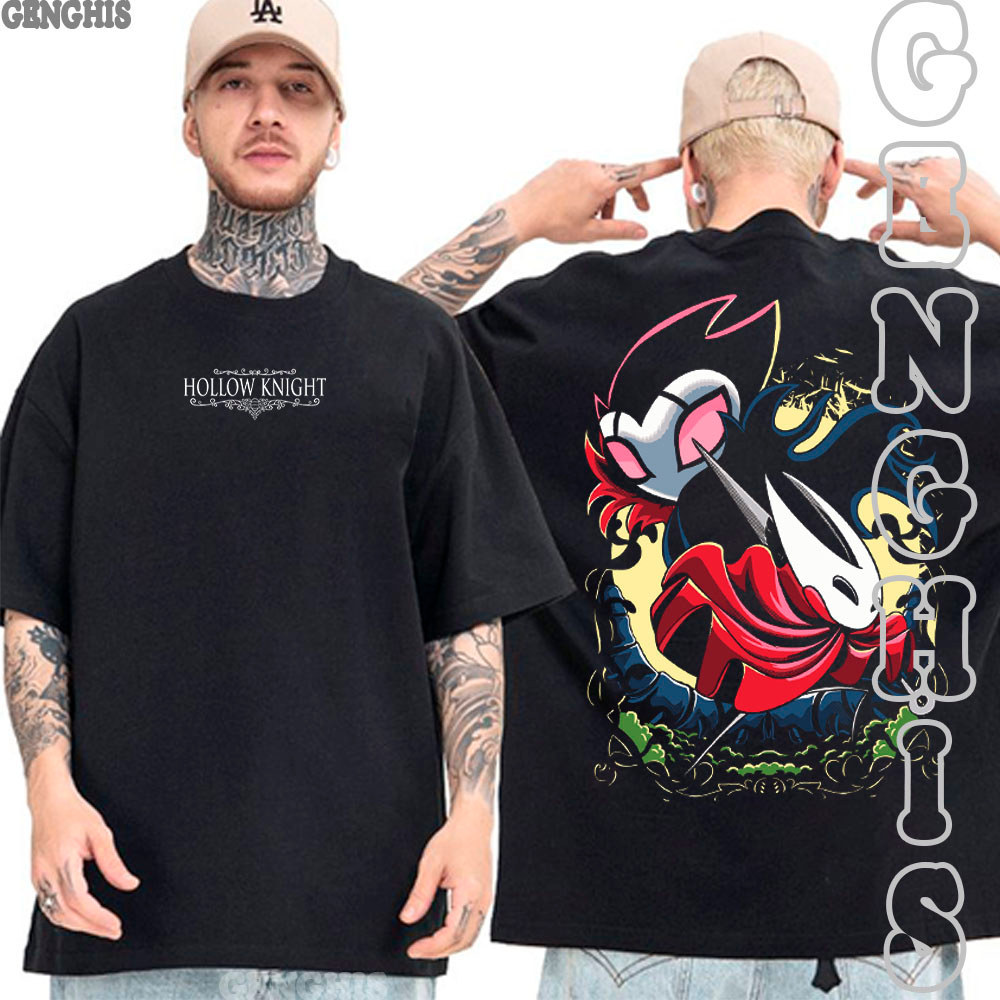 Camisa Hollow Knight Silksong Jogo Game Metroidvania Camiseta Basica e Oversized Unissex