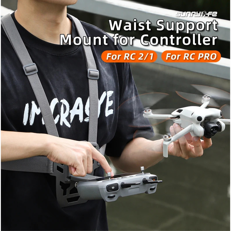 Faixa de Suporte para Cintura para Controle Remoto DJI RC1/RC2/RC Pro, Cinta Elástica para Peito para Controladores DJI