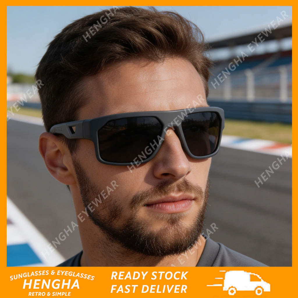 (HENGHA) Sporty Trendy Premium Skin-Friendly Frame Polarizado Ciclismo Sunnies Unissex Nova Chegada Para Dirigir Ao Ar L