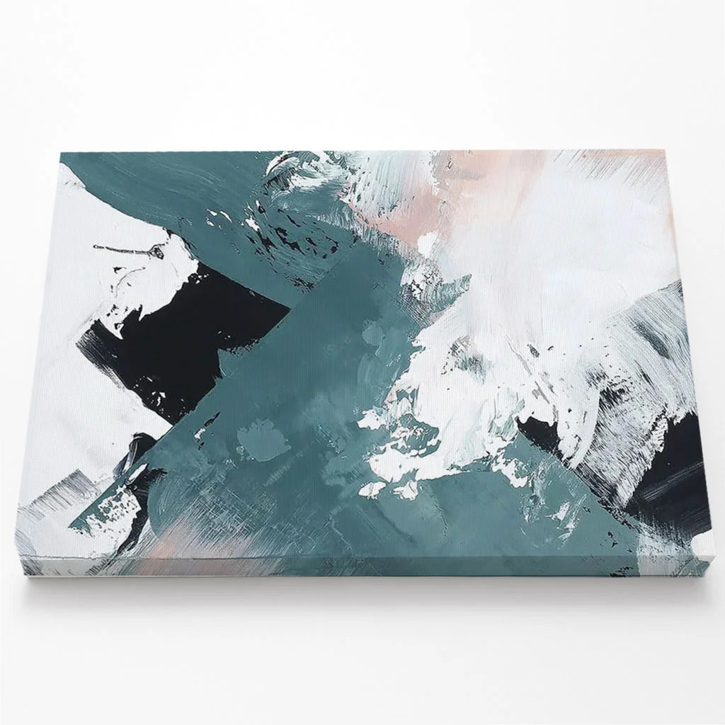 Quadro Decorativo Pinceladas Abstratas Coloridas 60x90 Tela Canvas Grande Pronto Para Pendurar Sala Quarto