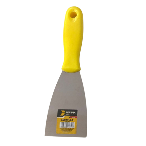 Espatula 6cm/60mm Cabo PVC Aço Carbono e acabamento espelhado Fertak Tools 3606