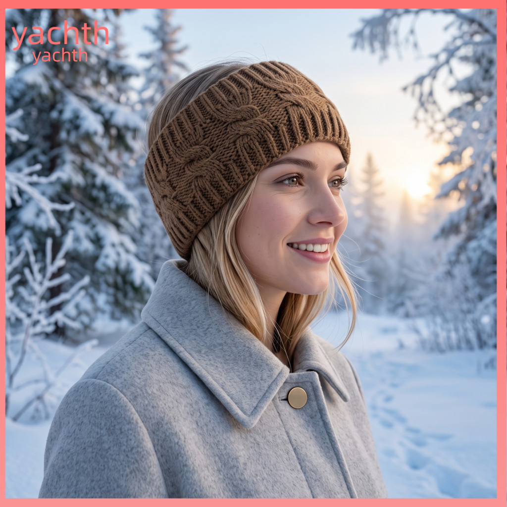 Winter Ear Warmers for Women Cozy Covers for Knitted Headband for Soft Fleece Lined Thermal Warmer Thick Plush Hair Band