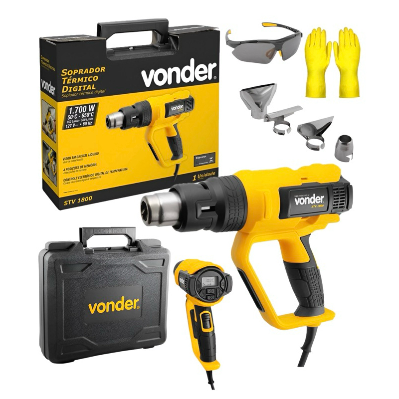 Soprador Térmico Vonder Visor Digital Temperatura Com Maleta