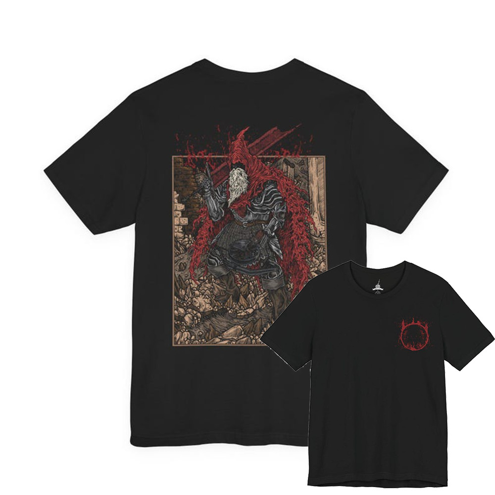 Camiseta Masculina Feminina Estampa Slave Knight Gael Dark Souls T-shirt Unissex Gamer Streetwear Envio Imediato