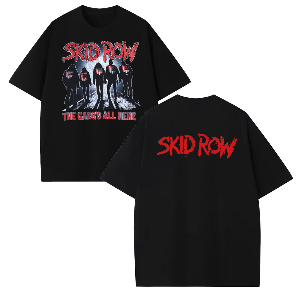 Camiseta Premium em Algodão Puro Camiseta Oficina Rock - Banda Skid Row - Slave To The Grind