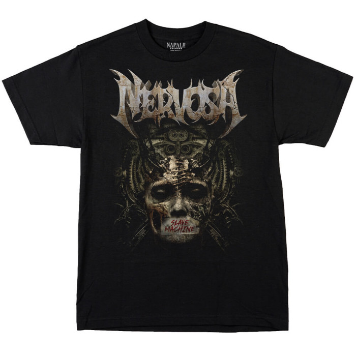 Music.Soul Camiseta Unissex Slave Machine Banda Metal Estampa Gotic Confortavel Estilosa Atemporal Casual