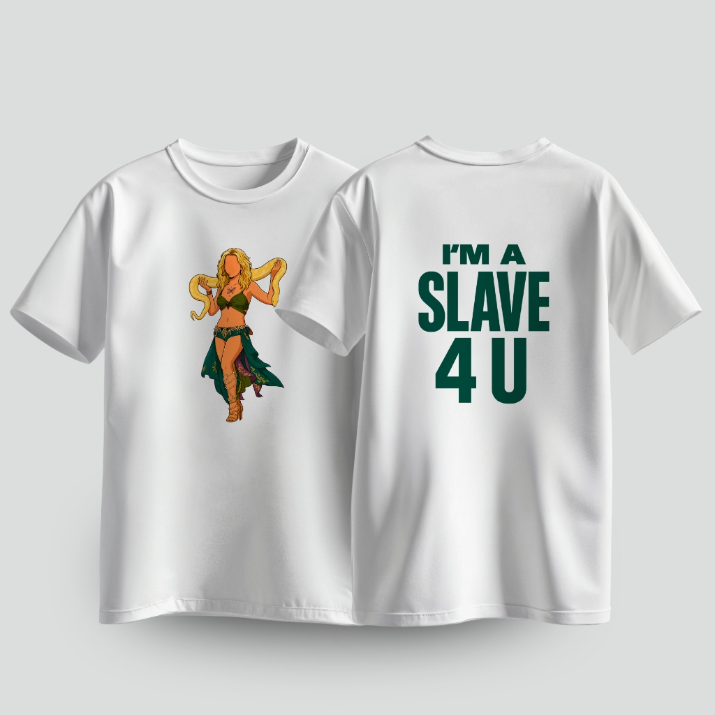 CamisetaT-shirt  Meme Ícone Pop – Slave 4 U Nostalgia Princesa do Pop Britney Army