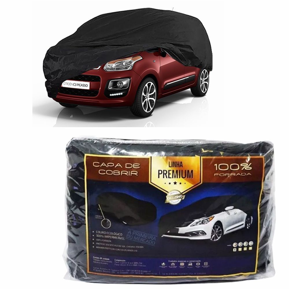 Capa Couro cobrir Citroen C3 Picasso Impermeável Forrada (XG312)