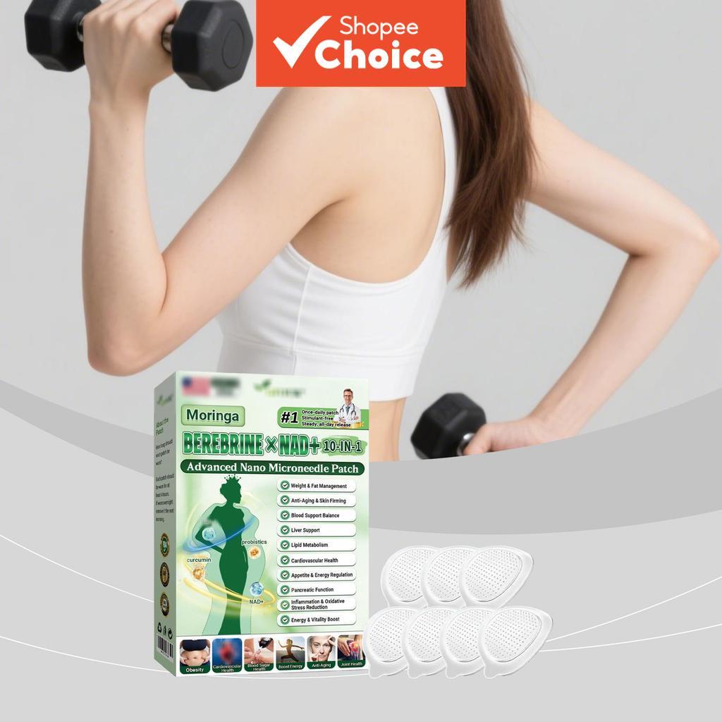 Moringa 10-em-1 Adesivo Nano Microdart Avançado, Novo Patch 2026, Adesivos Naturais Finos para Mulheres e Homens -