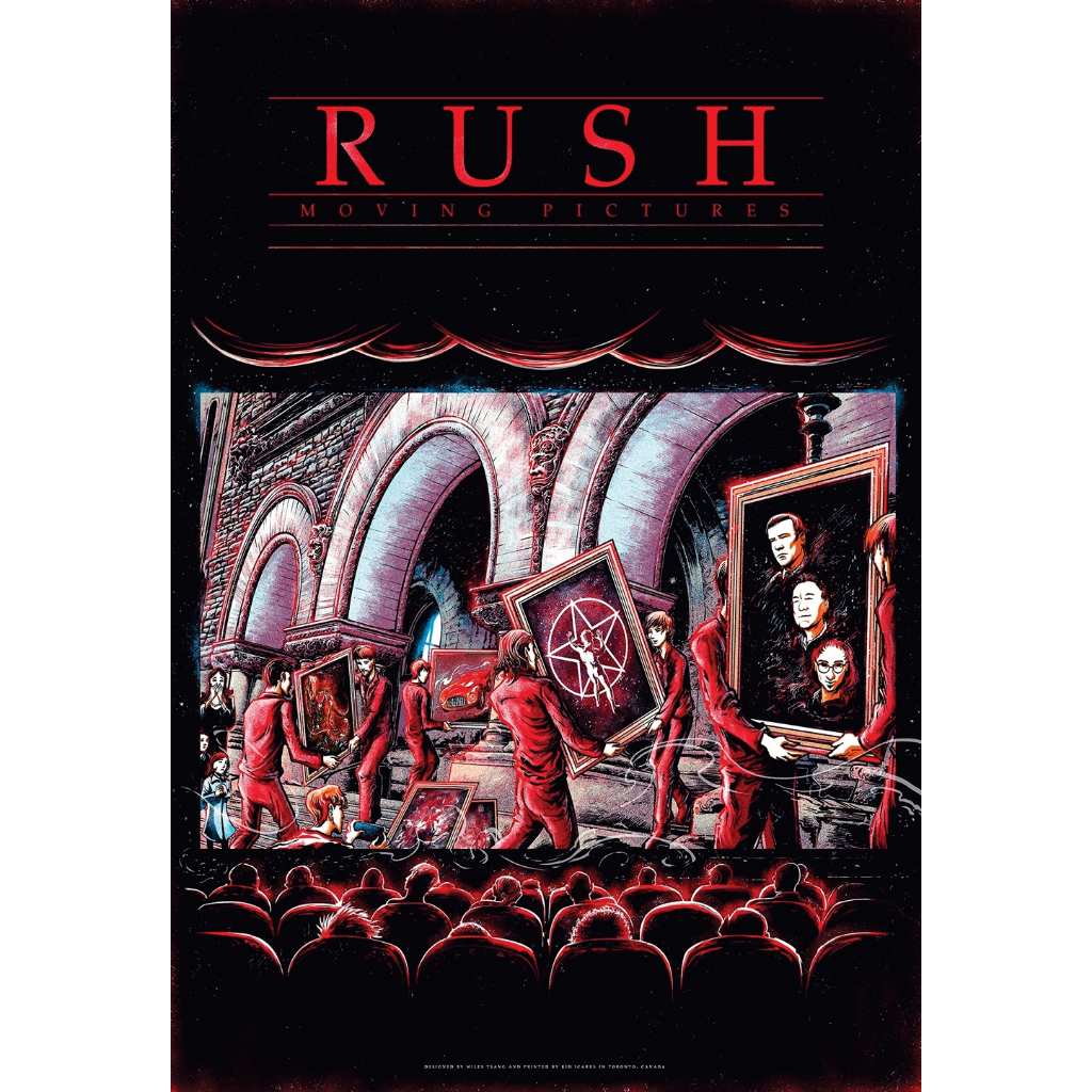 Pôster Pop Art - Rush Moving Pictures - Decora  -    33 Cm X 48 Cm