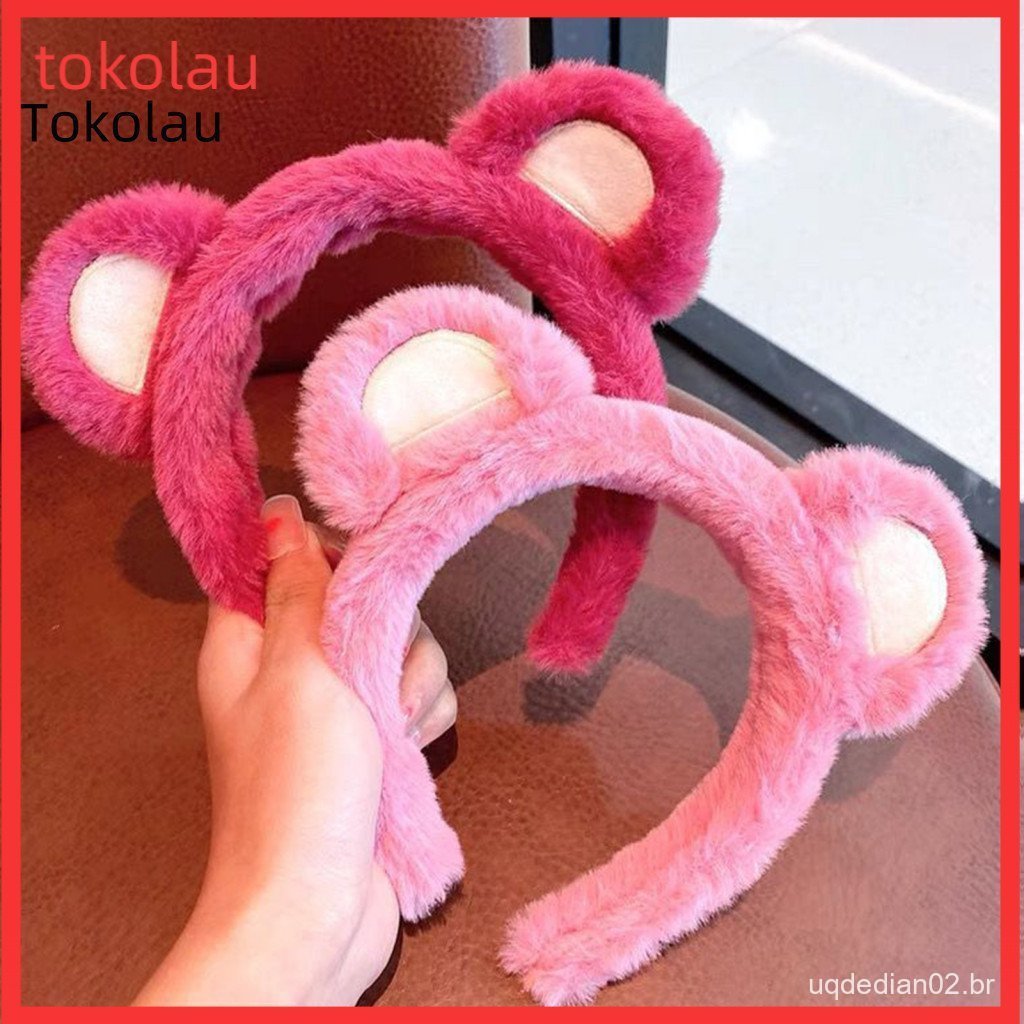Christmas Headband Bear Ear Ears Fluffy Cute Animal Hair Band Halloween Cosplay Costume Accessory for Women Girls Party