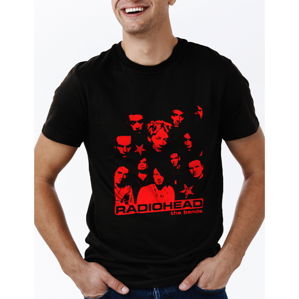 Camiseta RADIOHEAD THE BANDS Streetwear 100% Algodão Unissex Banda Rock Festival Música Alternativa