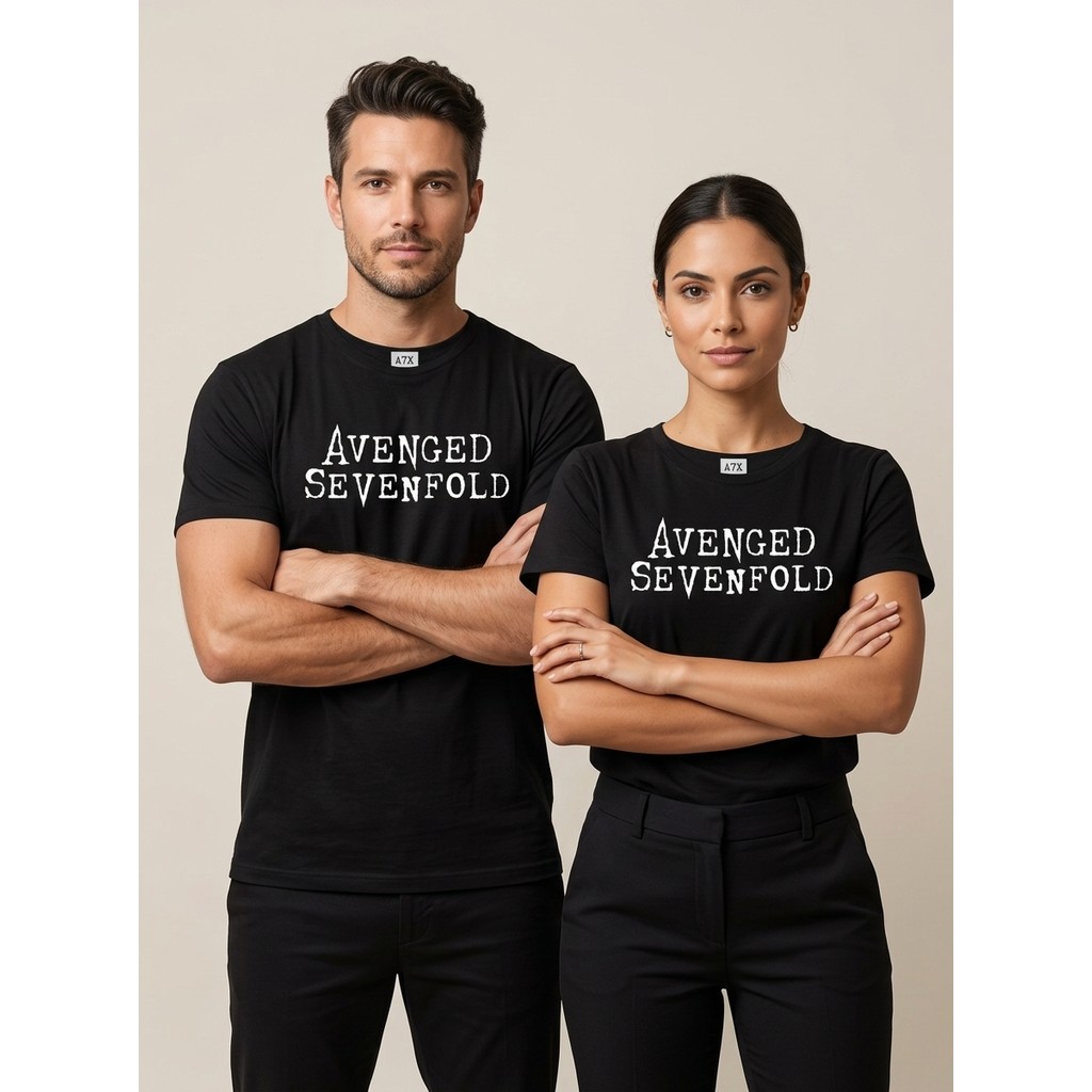 Camiseta Avenged Sevenfold Camisa Rock Banda Metal Unissex 100%  Algodão Estampada Festival Música