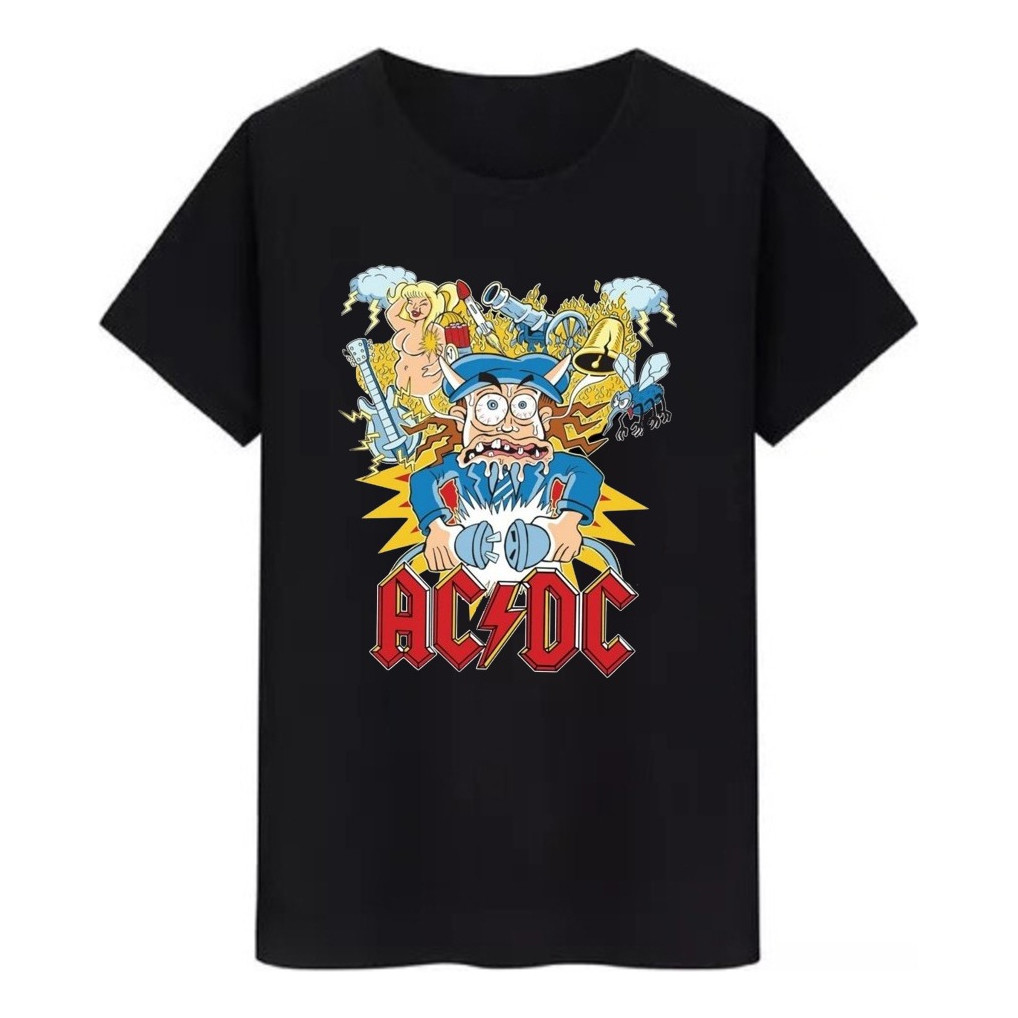 Camiseta Acdc Banda Rock Camisa Unissex Tour Musica Show Festival