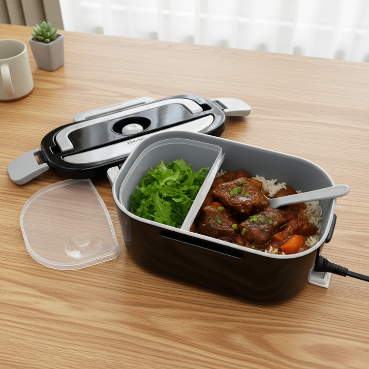 Marmita Elétrica Portátil Para Comida Tomada Bivolt 110v/220v E 12v/24v Viagem Acampamento Camping