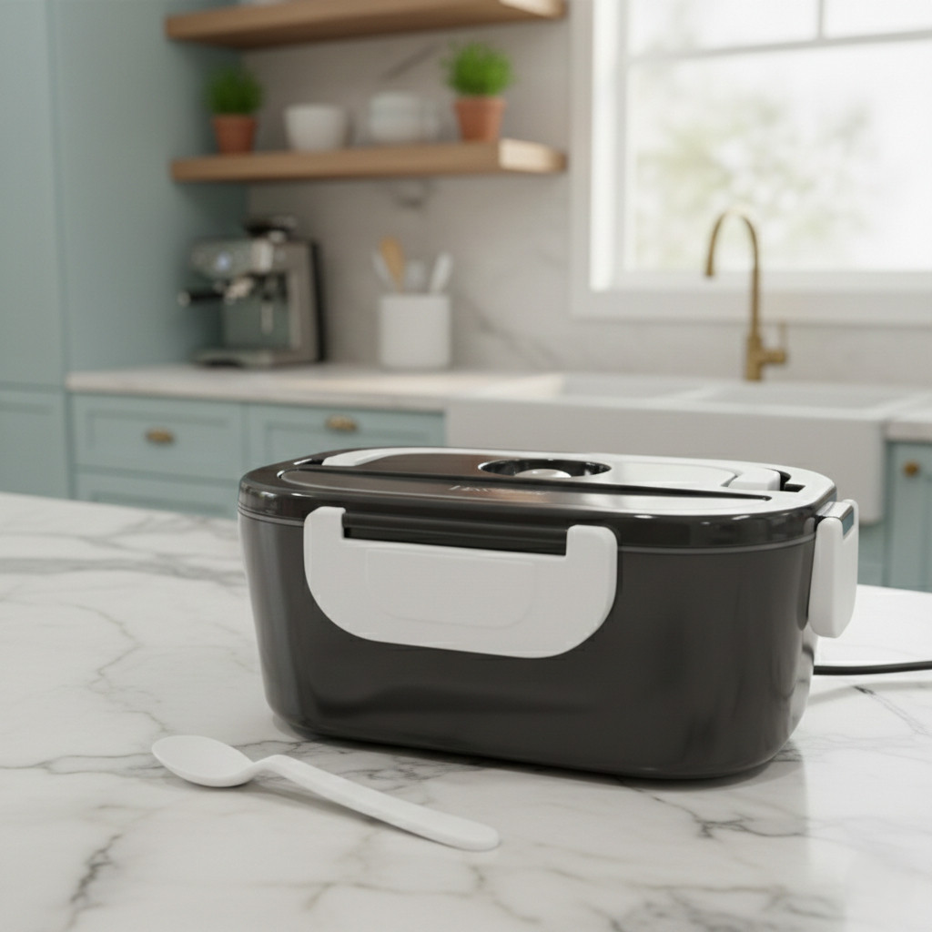 Marmita Elétrica Bivolt Portátil com Alça – Aquecimento 40W para Viagem - Bivolt 110V- 220V
