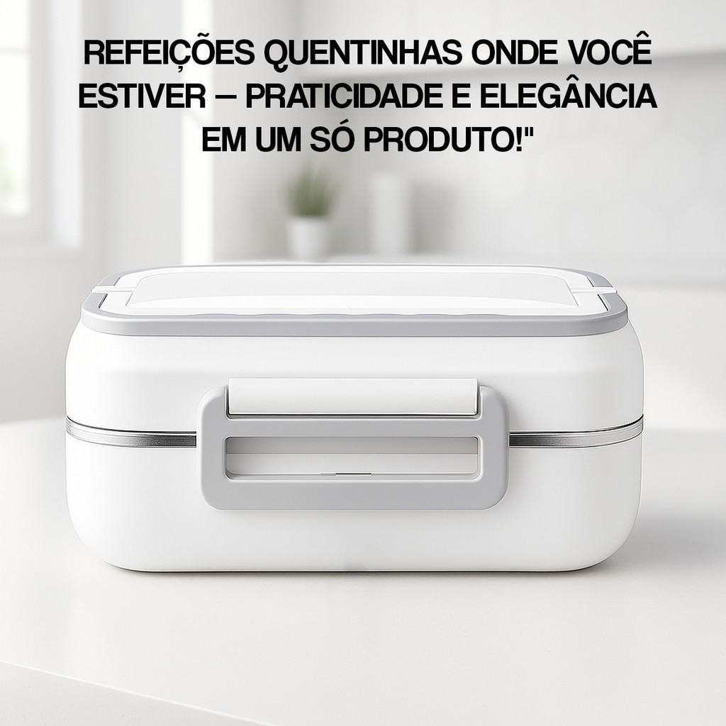 Marmita Elétrica Portátil Bivolt 110v 220v Carro Caminhão 12v 24v Com Travas Laterais