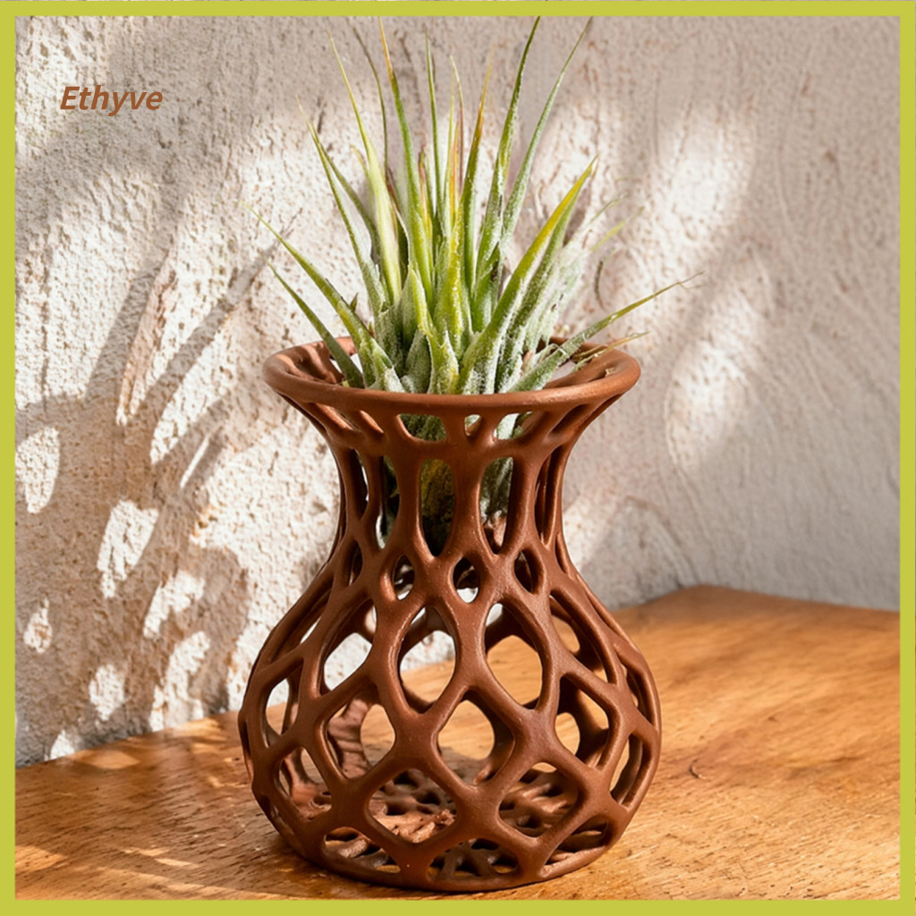 Desktop Planter Decor 3d Printed Plant Stand Air Holder Modern Hollow Mesh Vase Minimalist Artistic Display for Indoor P