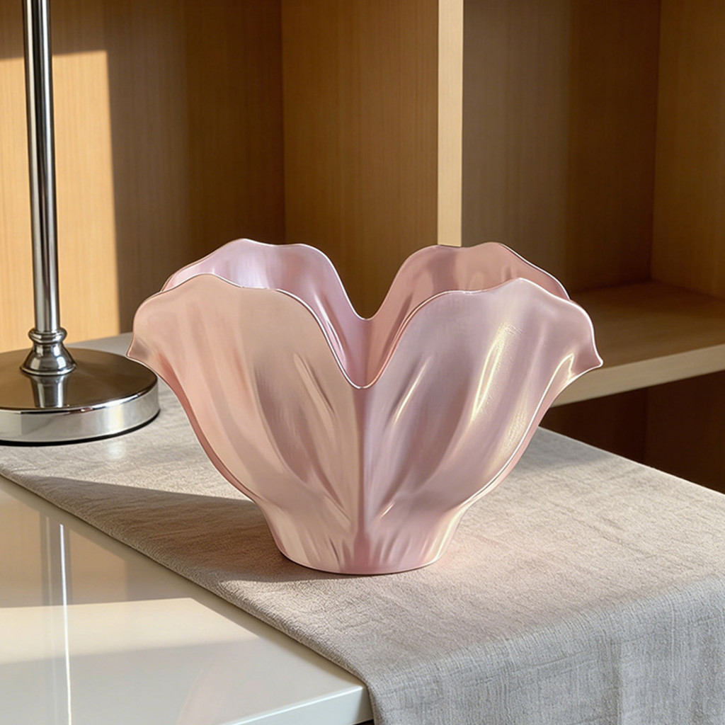Modern 3d Printed Flower Vase – Minimalist Floral Shaped Container for Home Room Bedroom Office Decor Artistic and Sty