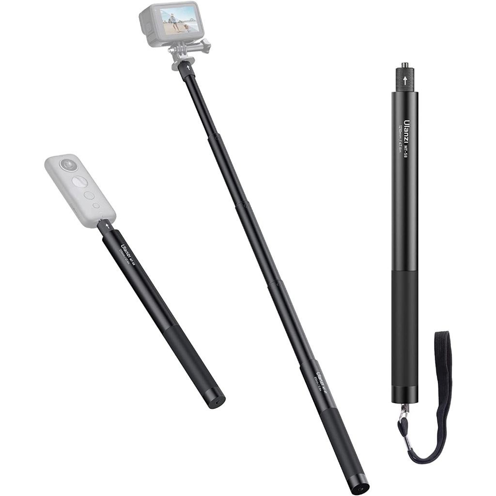 ULANZI MT-58 Haste Invisível para Selfie - Compatível c/ Insta360 e Câmeras Action, 120cm para Vlogs