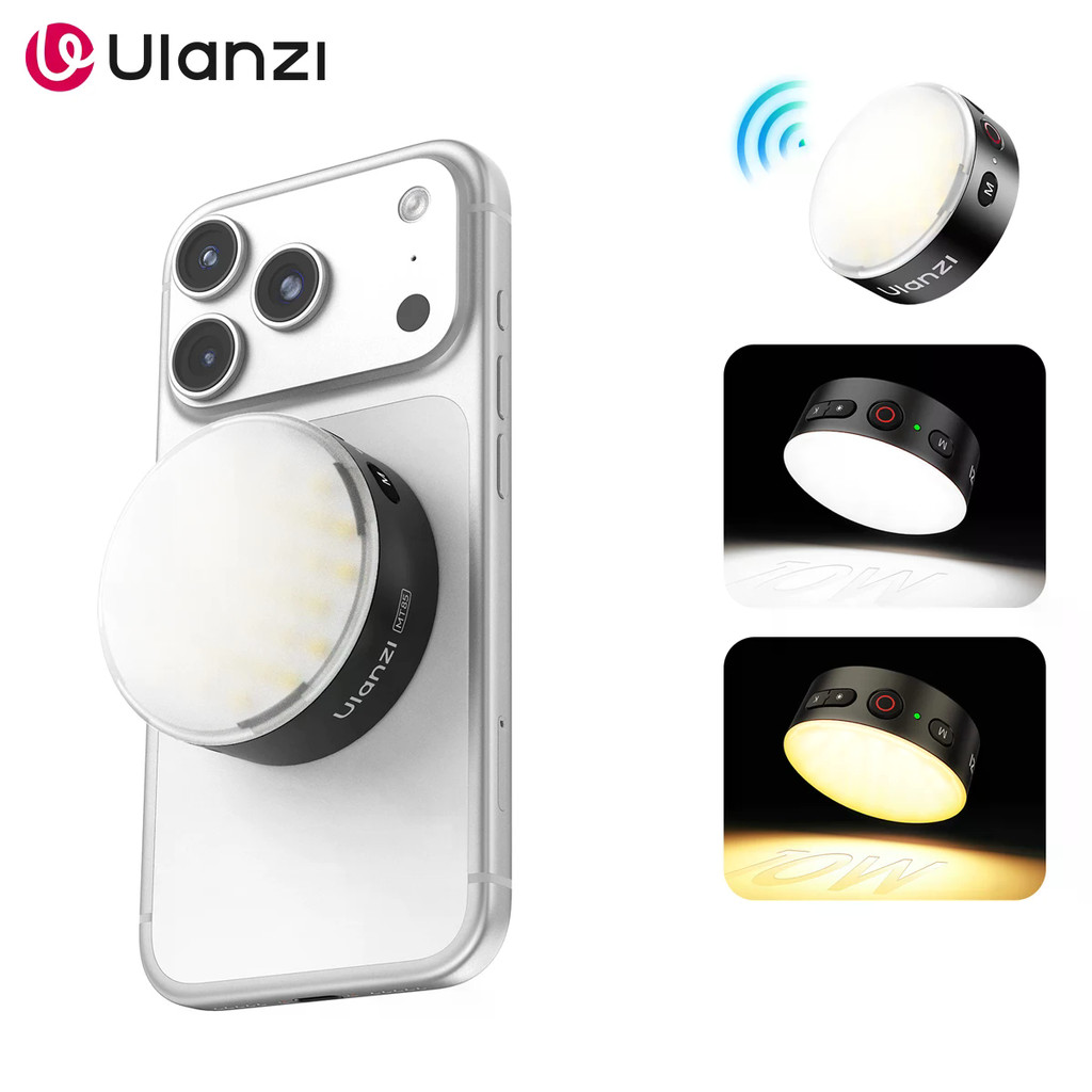 Ulanzi MFL01 Flashes Móveis 2500-8500K Luz De Preenchimento Bicolor Com Escurecimento Flash Para Smartphone Vlog