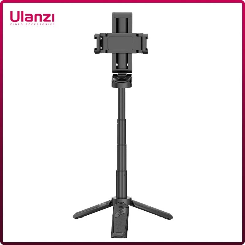 Ulanzi JJ02 Tripé Extensível Para Telefone Com Remoto Selfie Stick Gravação Horizontal Vertical Vídeo Vlog