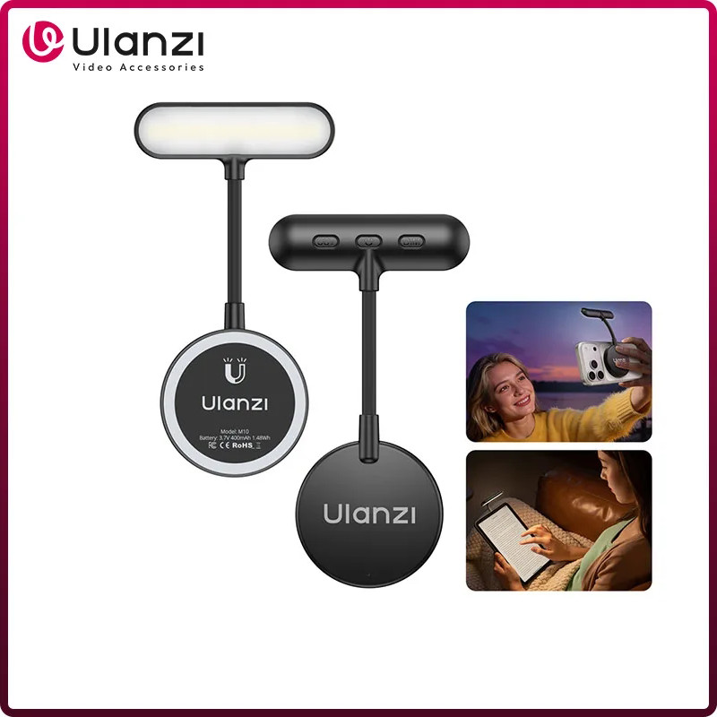 Ulanzi M10 Luz Magnética Flexível Para Telefone De Vídeo Magsafe iPhone 17 16 15 14 Huawei Xiaomi Selfie Reading Vlog