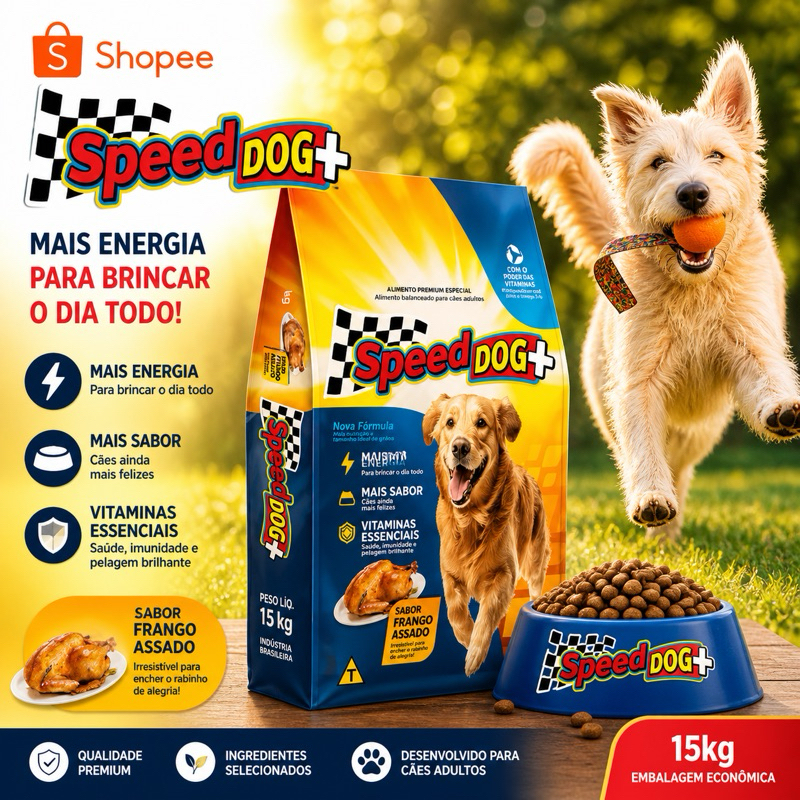 Speed Doog+ Frango Assado 15kl