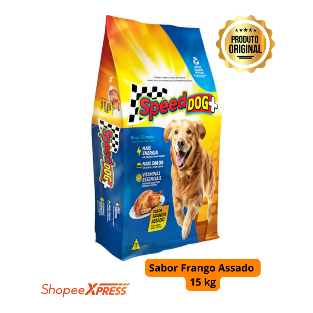 Ração Caes Adultos Speed Dog 15kg Frango Assado