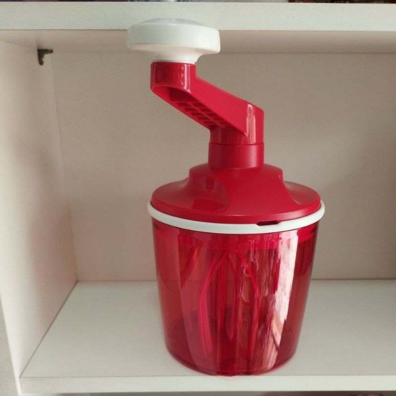 Tupperware Speed Chef Batedeira Manual 1,2 Litros Vermelho