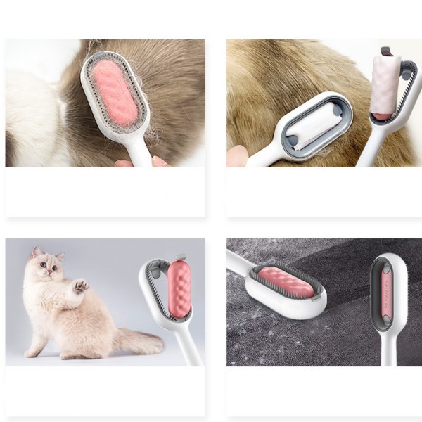 Aparador De Pêlos De Animais De Estimação Pente De Silicone Multifuncional Para Gatos , Cães E Muito Mais